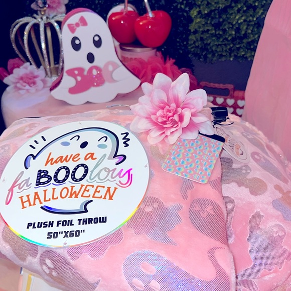 🩷👻Pink ghost foil blanket - Picture 7 of 7